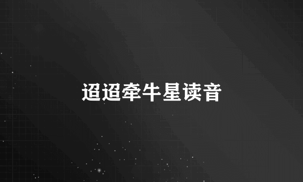 迢迢牵牛星读音