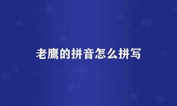 老鹰的拼音怎么拼写