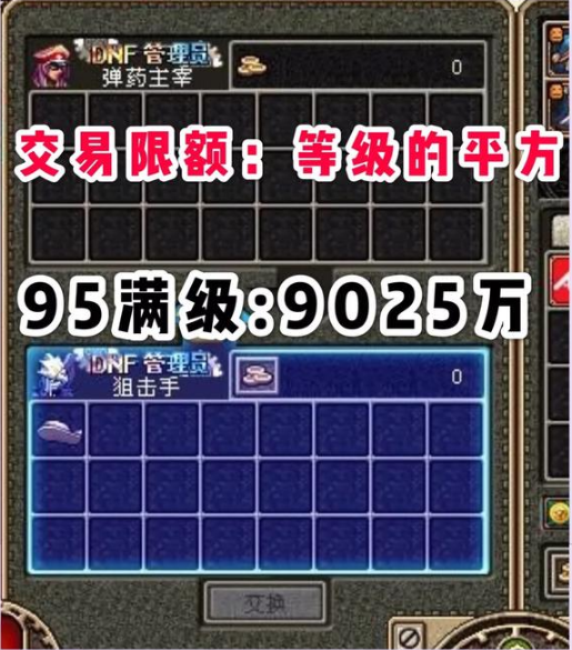 DNF：金币交易使用限制，一天一个角色最高的限额是多少？