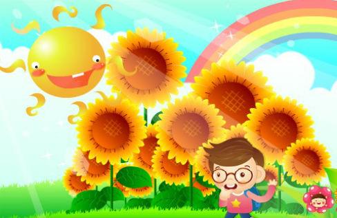 上学歌：“我去上学校~天天不迟到”简谱