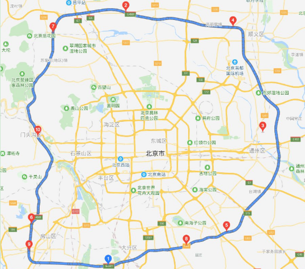 北京六环一圈多少公里？