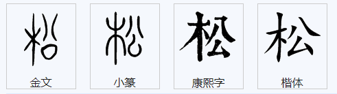 松的笔顺笔画顺序