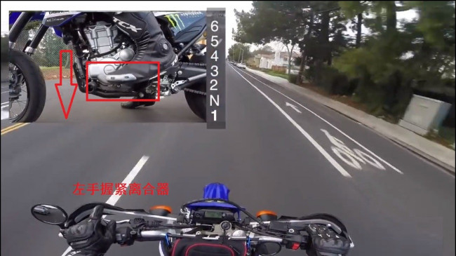 摩托车怎么挂档位？