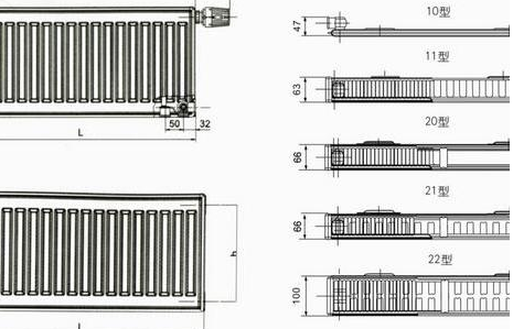 暖气片的内部构造示意图