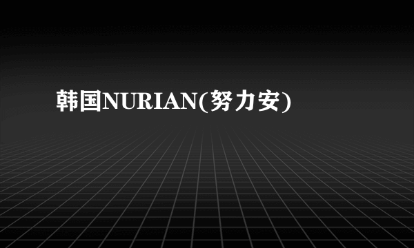 韩国NURIAN(努力安)