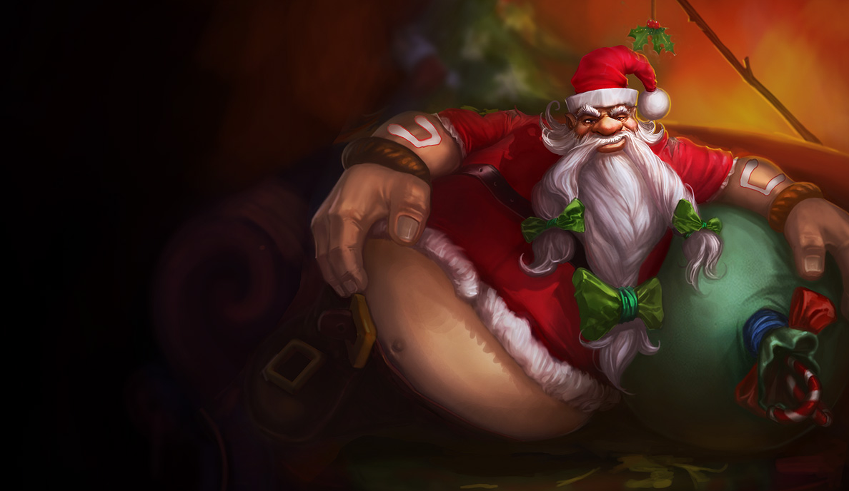 LOL酒桶冰雪节限定皮肤圣诞老人古拉加斯有特效吗