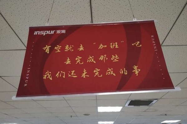 央视网是如何评价浪潮横幅的?