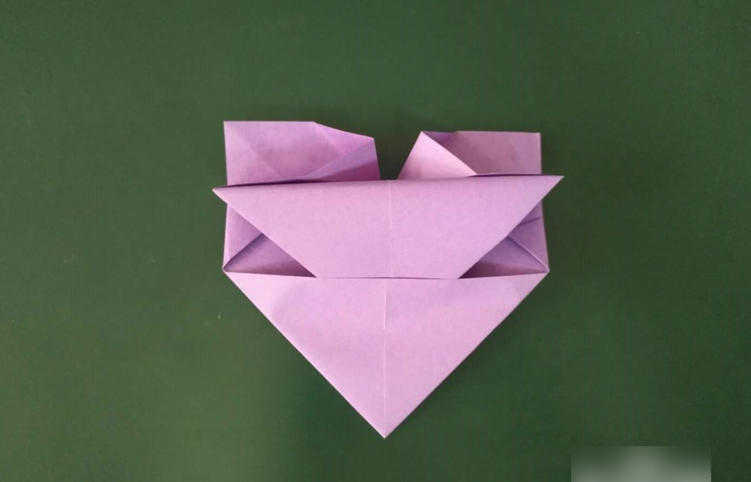 爱心怎么折最简单的