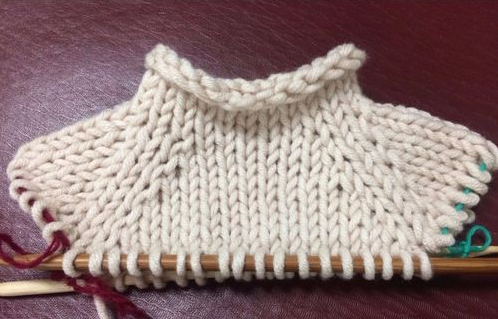 怎样编织从上往下打的毛衣