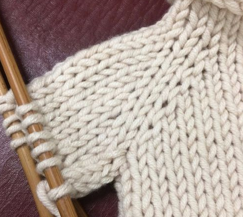 怎样编织从上往下打的毛衣