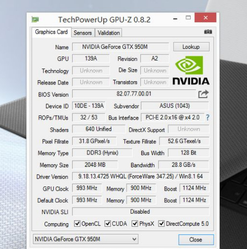 gtx950m什么级别的显卡?