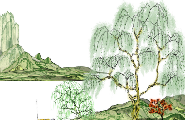 描写柳树的诗句