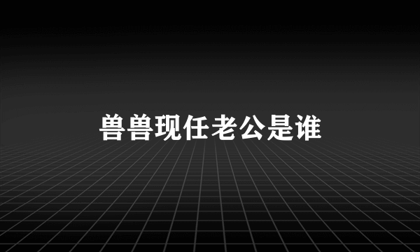 兽兽现任老公是谁