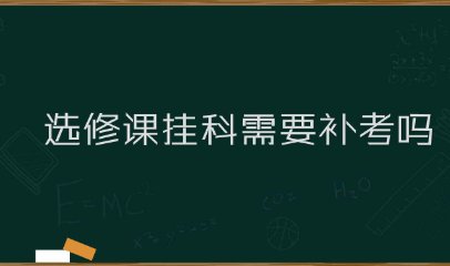 大学里的选修课如果挂科了,应该怎么办?