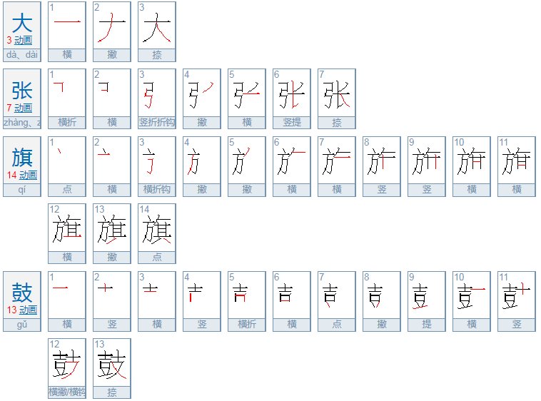 大张旗鼓的意思是什么