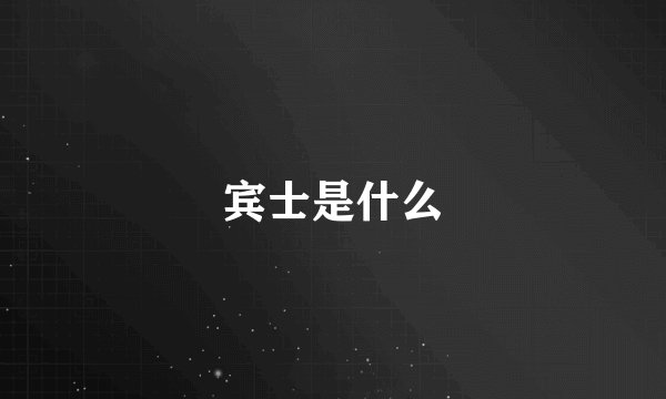 宾士是什么