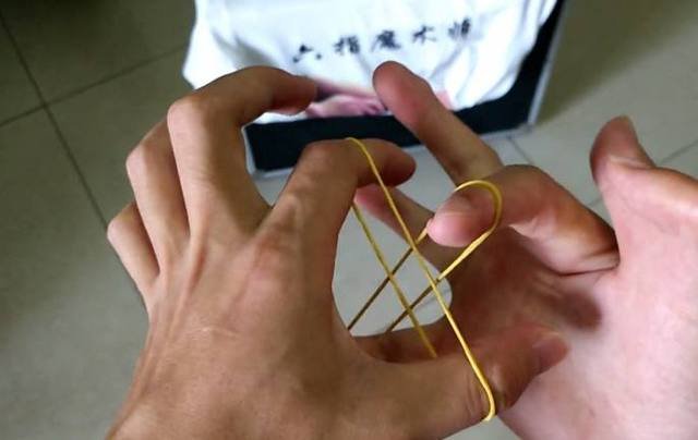 橡皮筋魔术是怎么变出来的?
