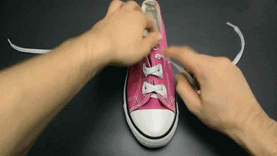 鞋带打结的几种简单方法