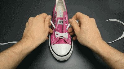 鞋带打结的几种简单方法