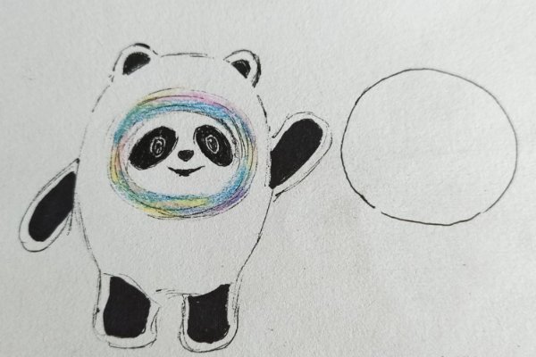 冰墩墩雪容融简笔画