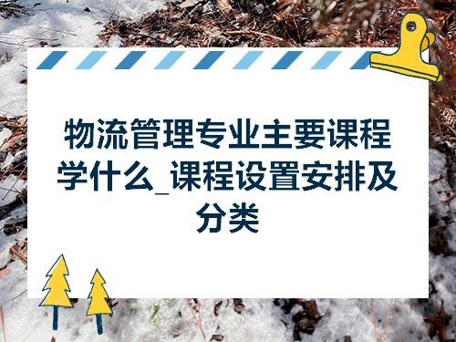 物流管理是学什么的?这个专业的就业方向有哪些?