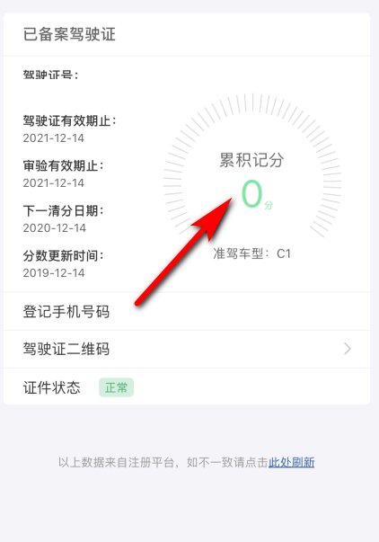 驾驶证分数怎么查询?