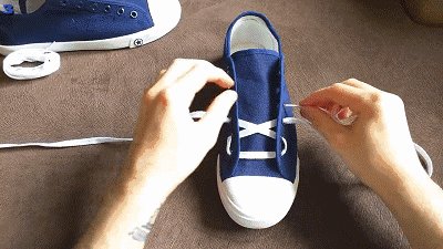 鞋带打结的几种简单方法