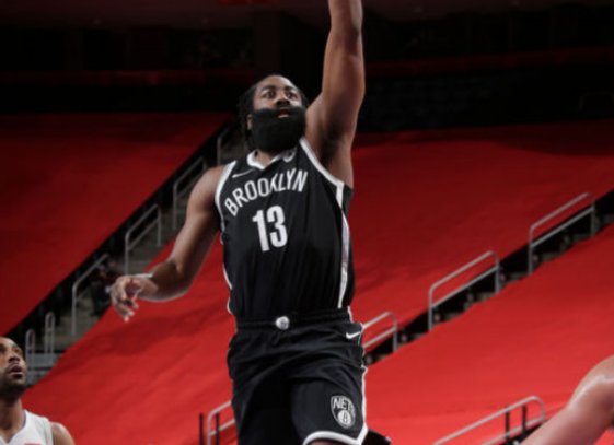 哈登在篮网生涯的最高分44分,哈登还能拿NBA得分王了吗?