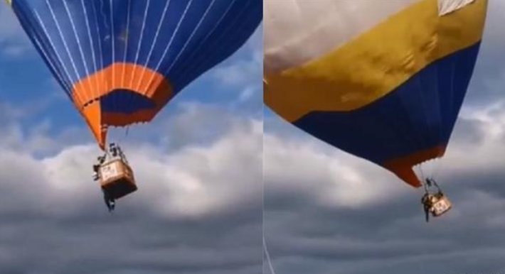 一景区热气球带飞工作人员，该名工作人员有无造成伤害？