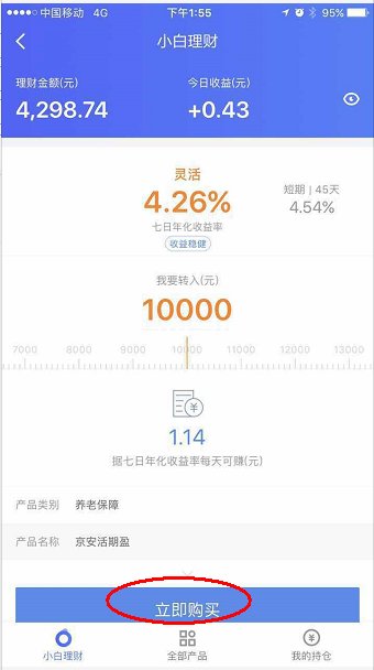 京东小白理财什么意思