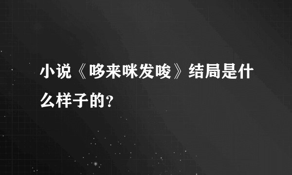 小说《哆来咪发唆》结局是什么样子的？