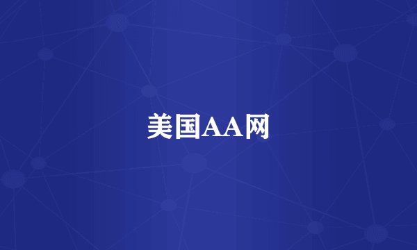 美国AA网
