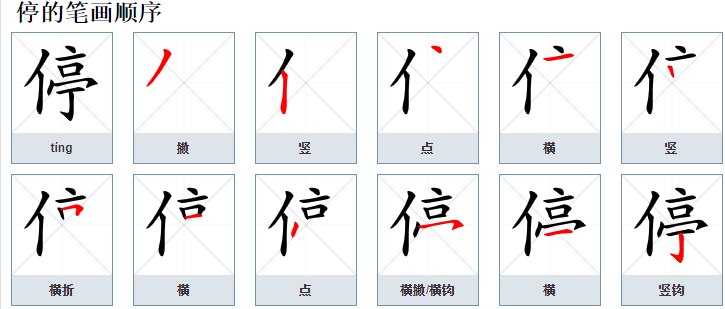 停这个字怎么读，停怎么念，停怎么拼音，停怎么组词