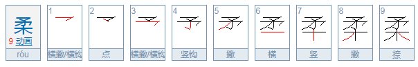 柔这个字怎么念