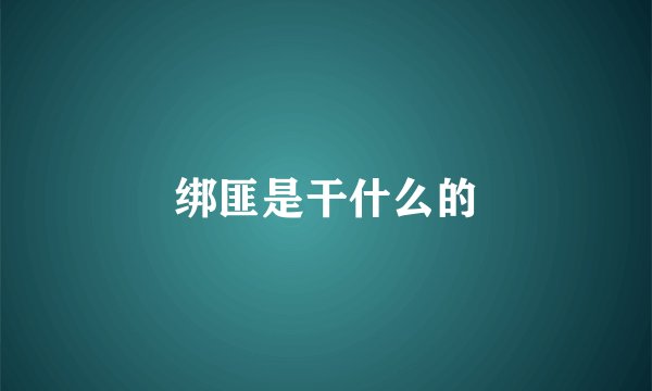 绑匪是干什么的