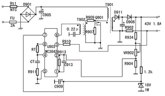 电瓶车充电器电路图...
