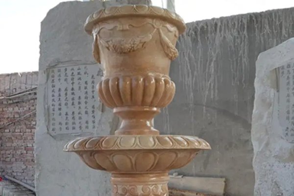 黄锈石石雕喷泉厂家