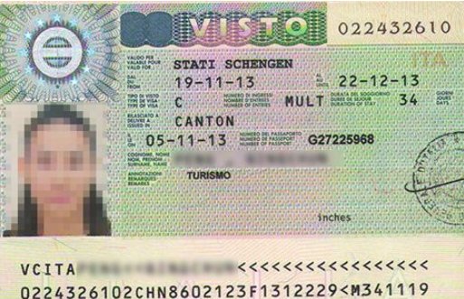 意大利签证照片办理时需要多大尺寸