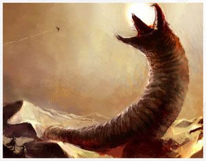 求一部关于蠕虫的电影，只记得一个片段是一群人开着飞机在荒漠上，巨大的蠕虫不时突然窜出咬飞机