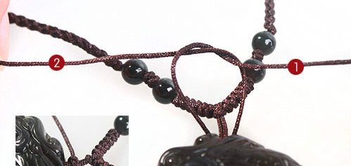 如何给玉坠打结