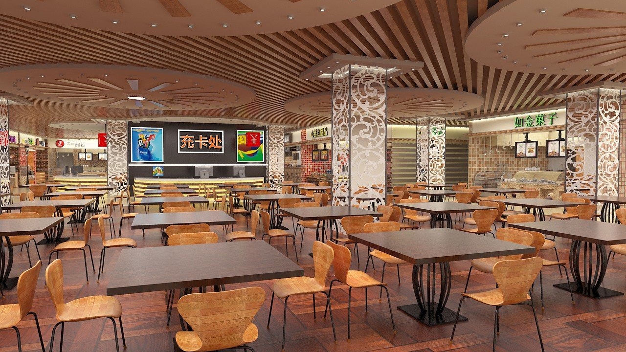 郑州一高校餐厅现英语天花板，学生们的反响如何？