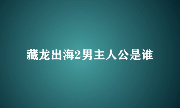 藏龙出海2男主人公是谁