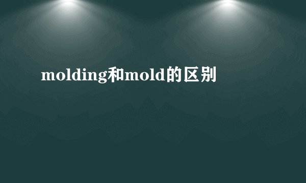 molding和mold的区别