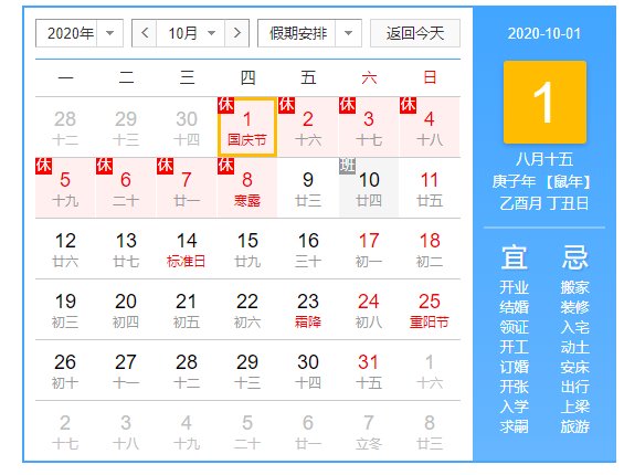 国庆高速哪几天免费？