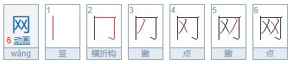 网字笔顺