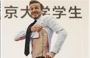 贝克汉姆身上的纹身是什么图样?