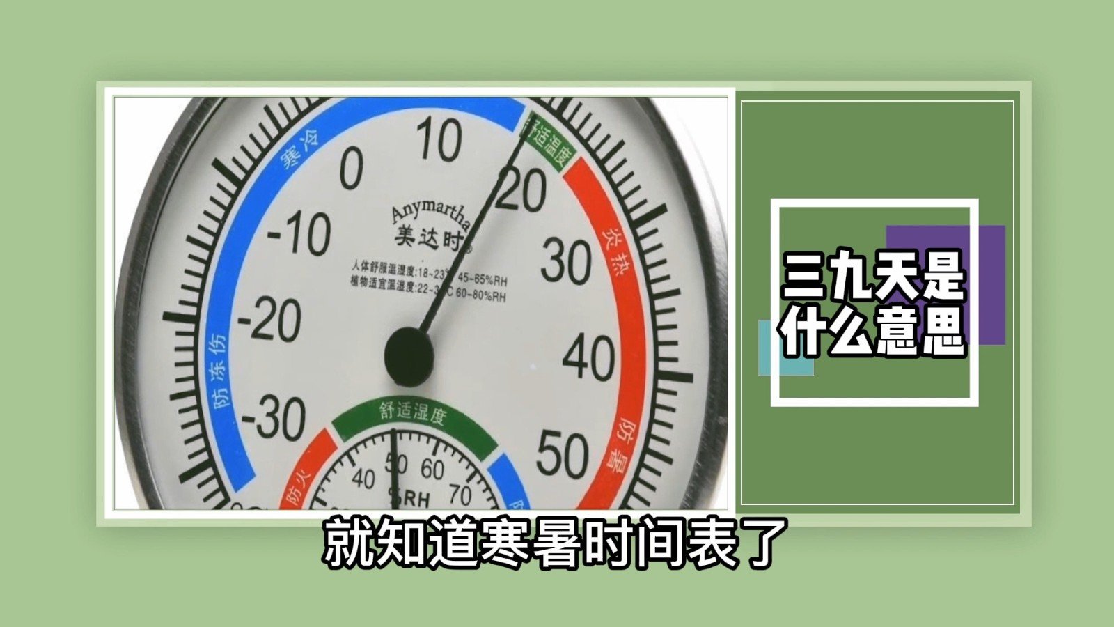 三九天是什么意思?