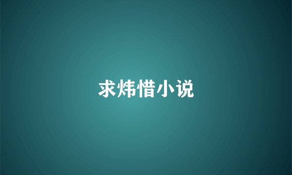 求炜惜小说