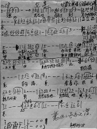 求付笛生唱的父亲的歌词、简谱