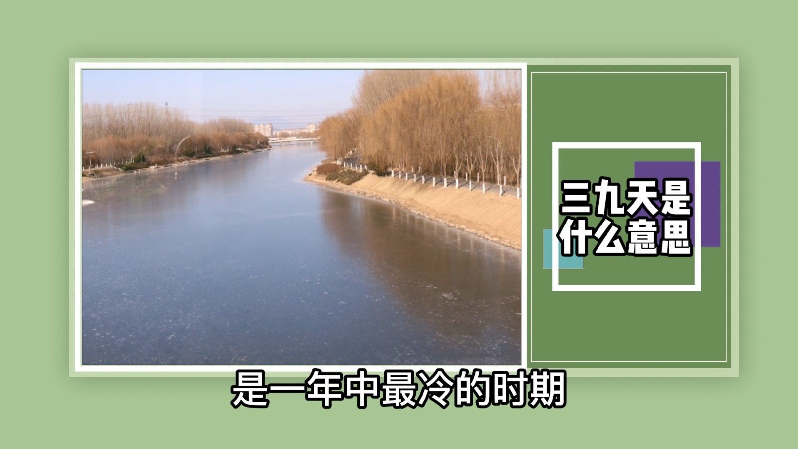 三九天是什么意思?